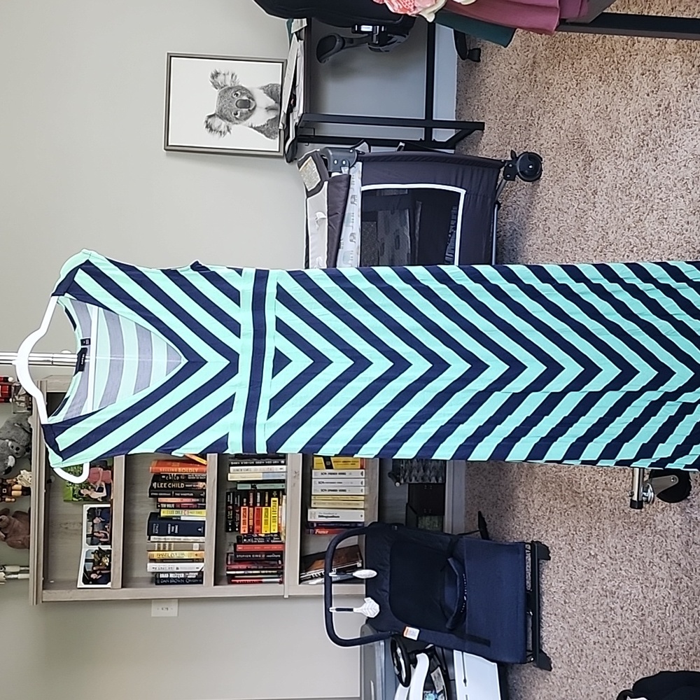 Navy and Mint Maxi